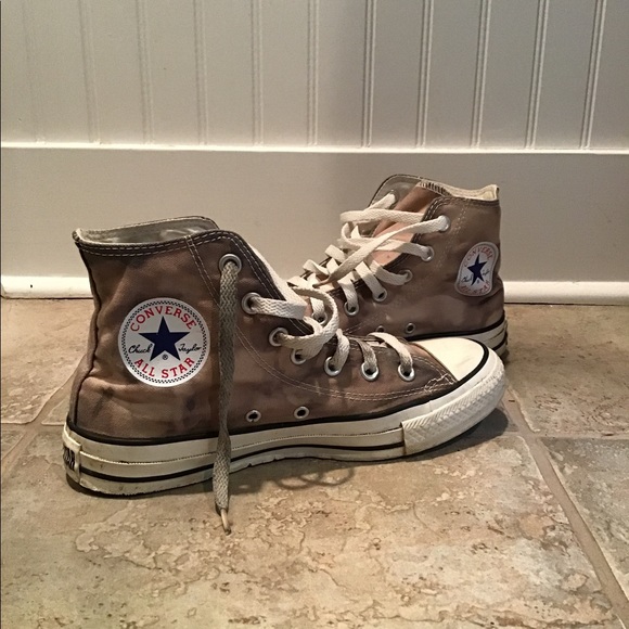 Converse All Star Hi Top Gray Tie Dye W-8. M-6 - Picture 4 of 8